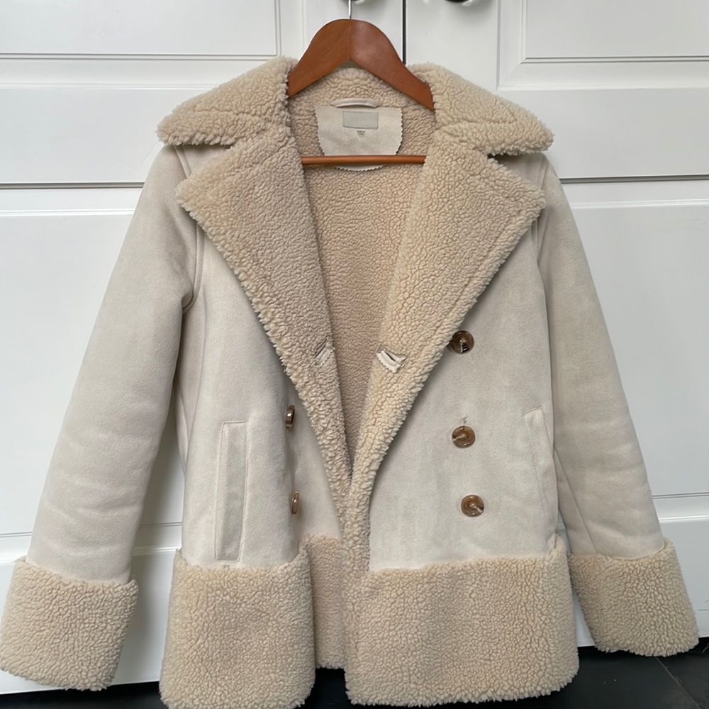 Mother Sherpa coat- size small